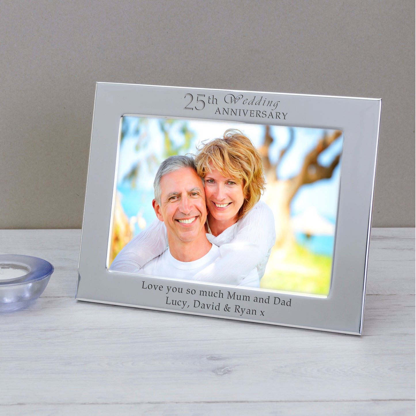 Wedding Anniversary Silver Plated Picture Frame
