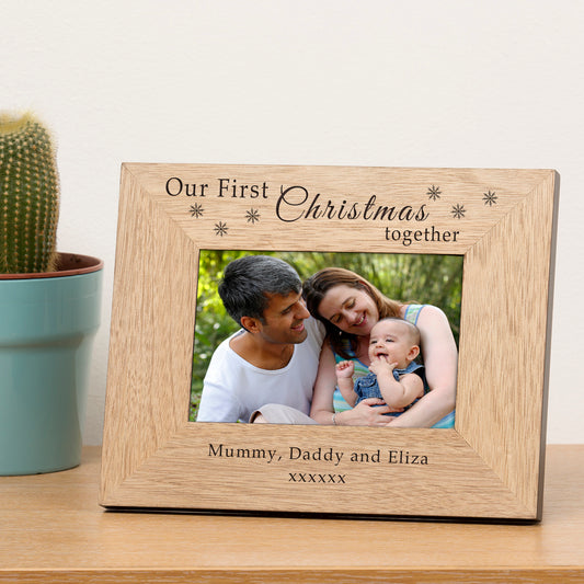 Our First Christmas together Wood Frame