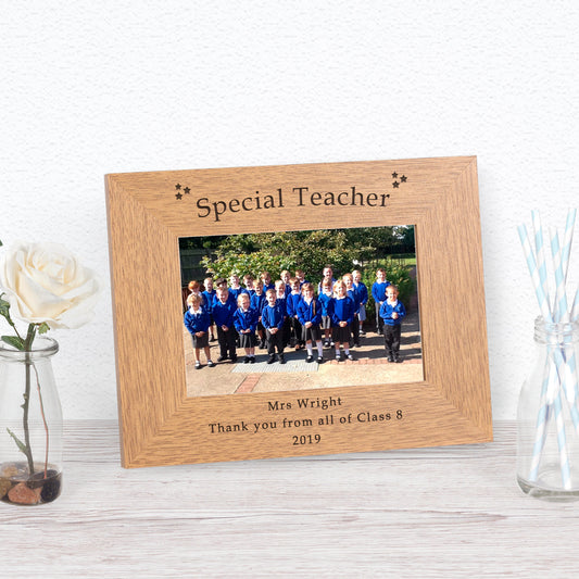 Special Teacher Wooden Picture Frame – Thank You Gift