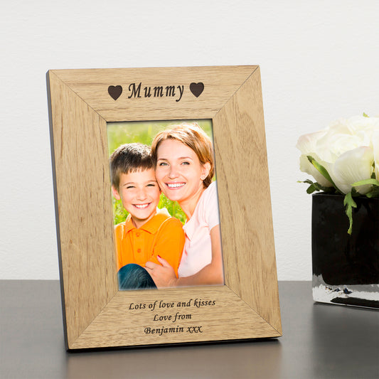 Family Member - Daddy, Mummy etc Wood Picture Frame