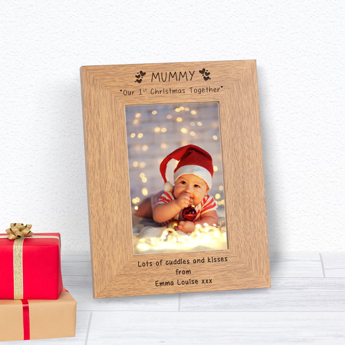 Mummy Our 1st Christmas Together Wood Picture Frame