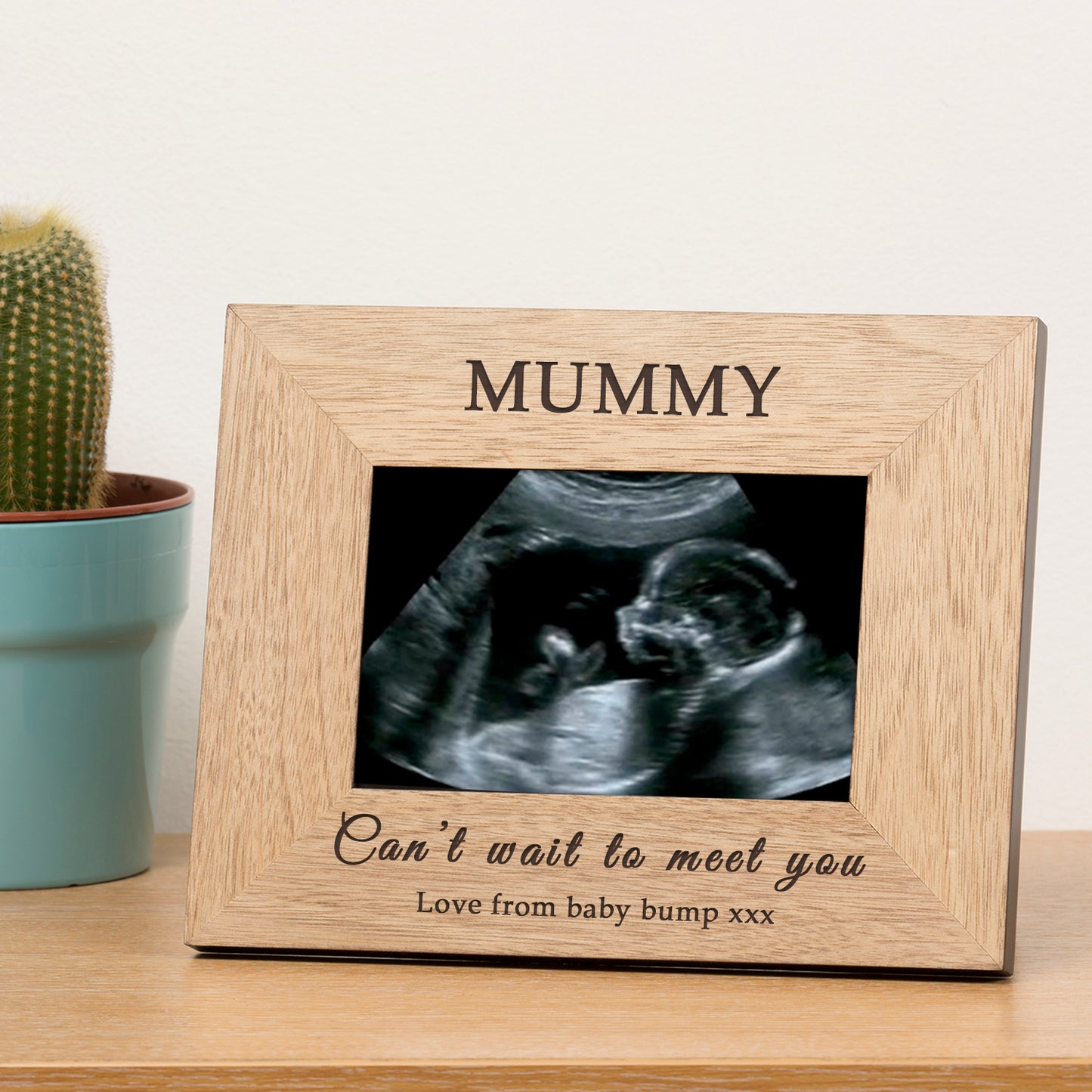 Cant Wait To Meet You Baby Scan Wood Picture Frame
