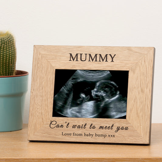 Cant Wait To Meet You Baby Scan Wood Picture Frame
