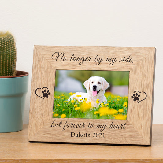 No longer by my side Pet Memory Wood Picture Frame