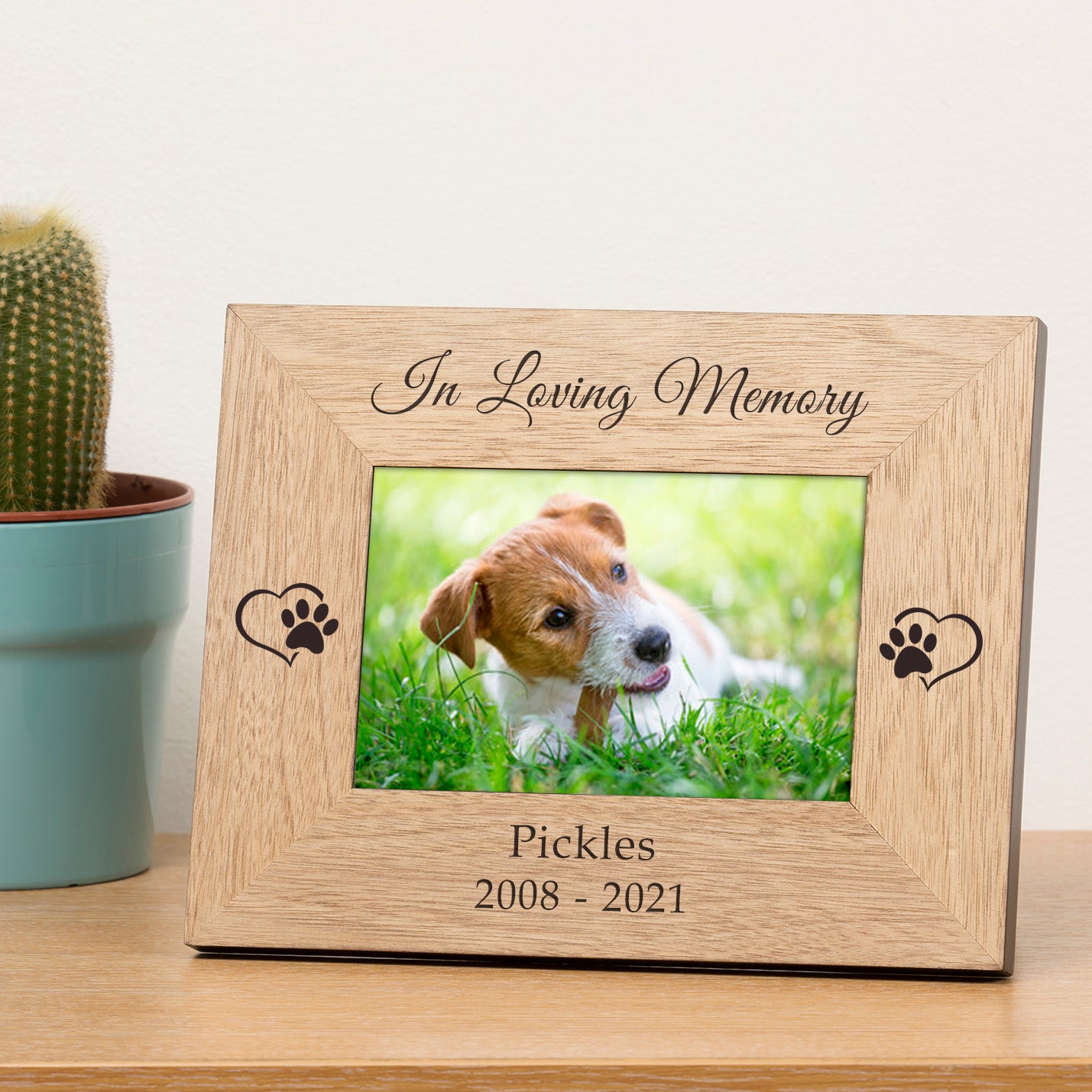 In Loving Memory Pet Memorial Wooden Picture Frame