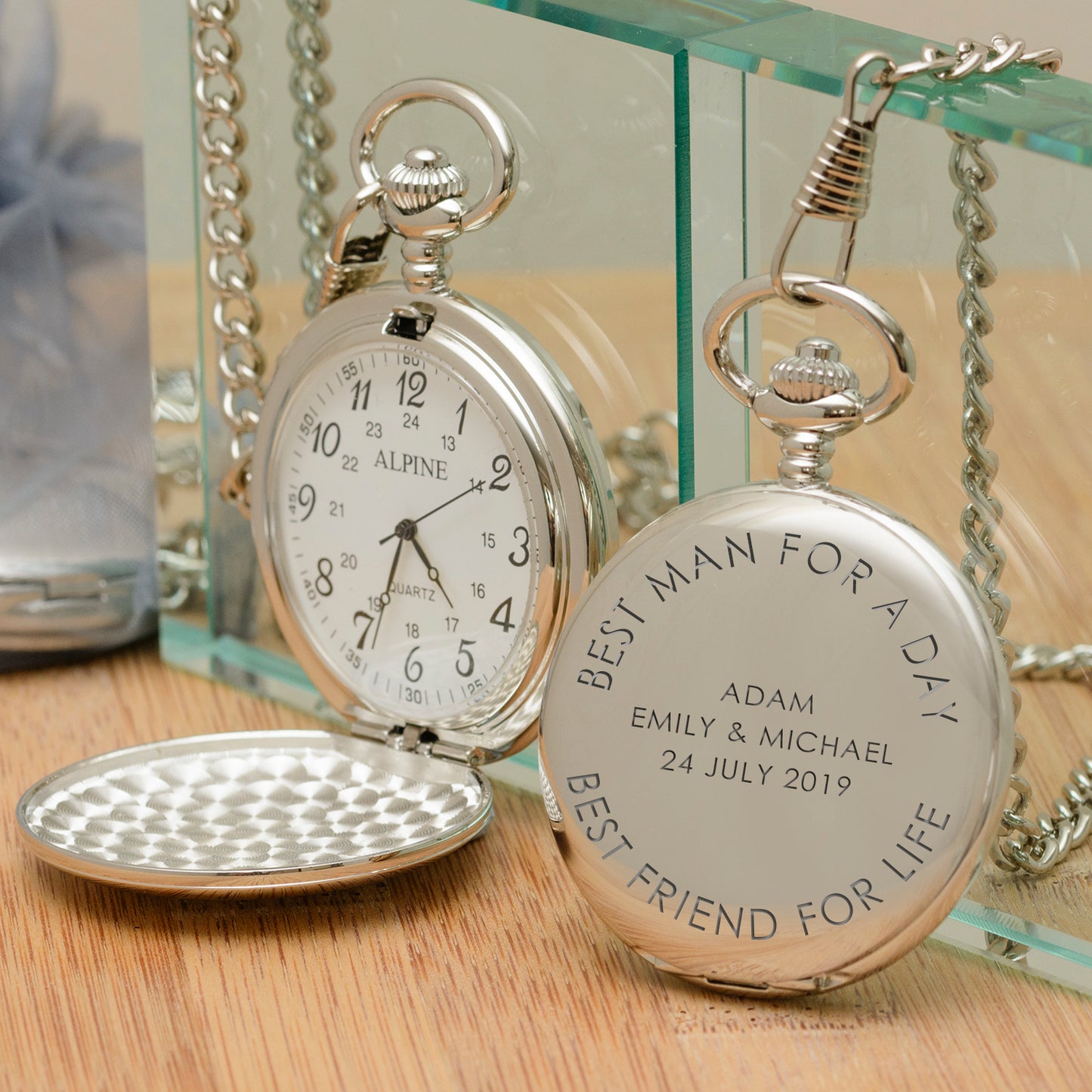 Best For A Day Pocket Watch - Silver Finish
