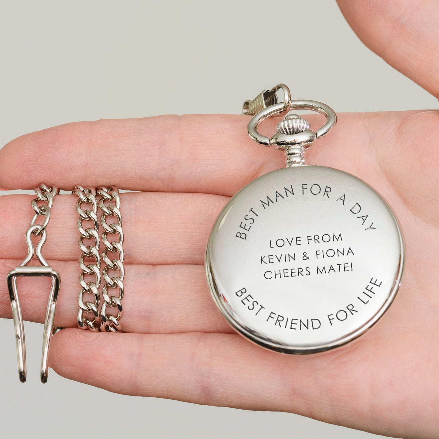 Best For A Day Pocket Watch - Silver Finish