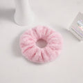 Plush hair scrunchie - baby pink