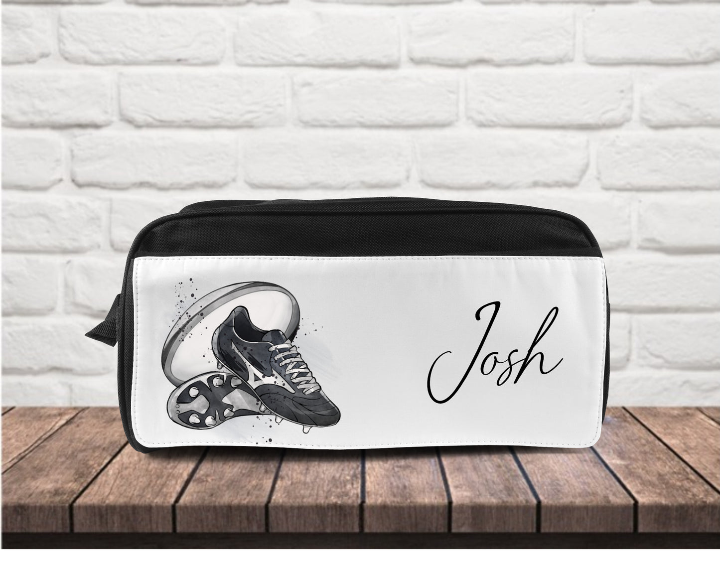 Personalised boys/girls rugby boot bag