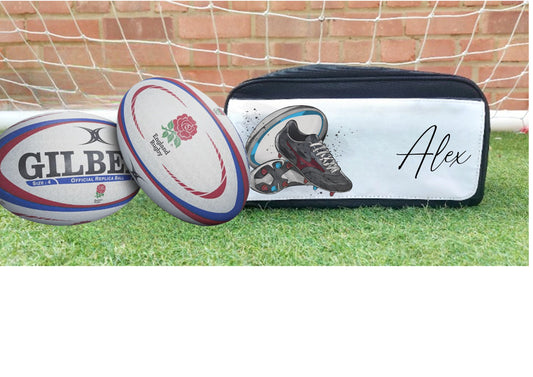Personalised boys/girls rugby boot bag