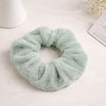 Plush hair scrunchie - soft sage