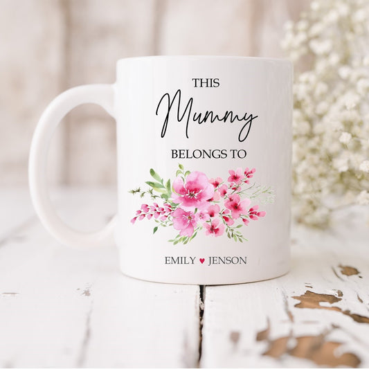 Personalised Mum mug, this Mum belongs to, gift for Mum, Mother's Day gift