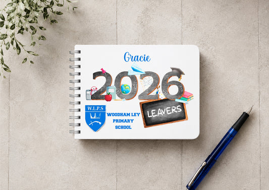 Personalised 2026 School Leavers Signature Book | Custom Primary School Memory Book | End of Year Keepsake Gift