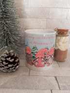 Personalised gonk Christmas mug, Personalised Christmas gonk mug, pink Christmas gnome, personalised Christmas mug