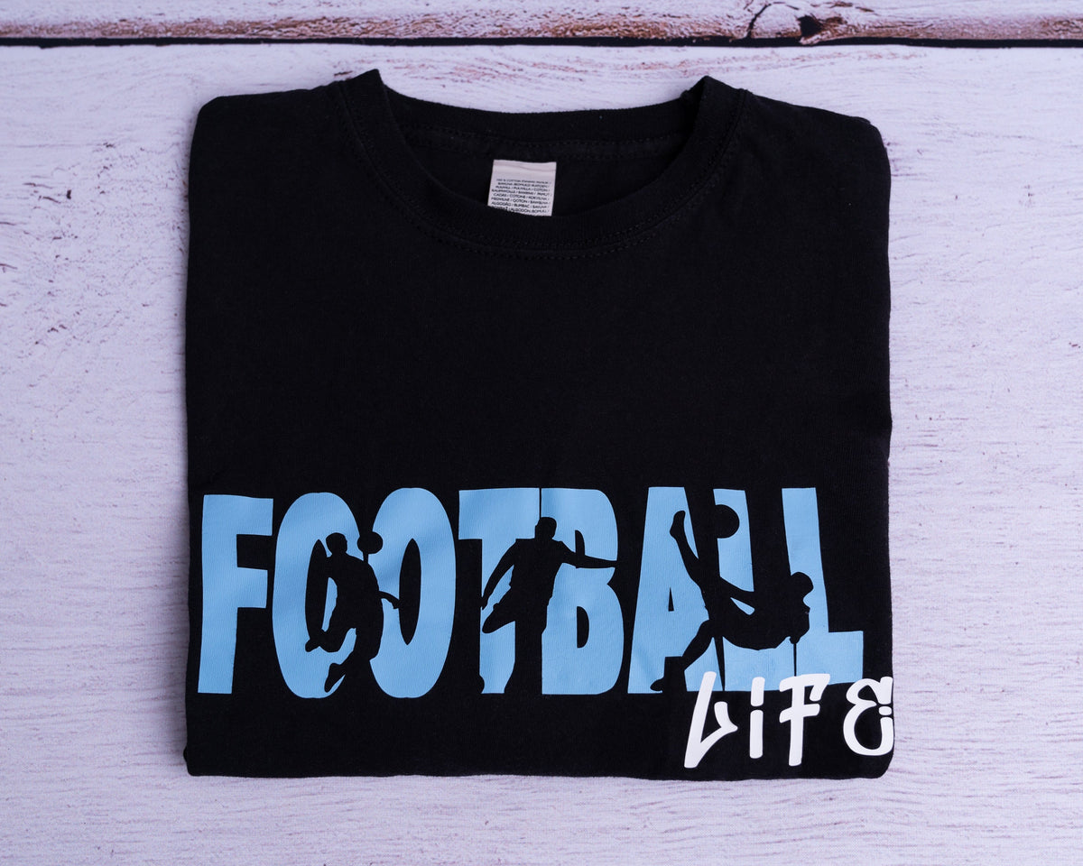personalised Football Life T-Shirt: Trendy Graphic Tee