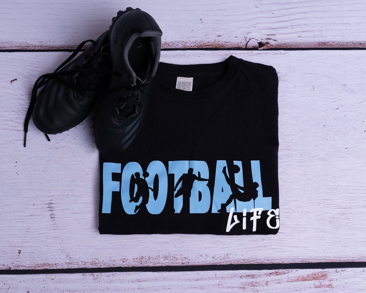 personalised Football Life T-Shirt: Trendy Graphic Tee