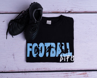 personalised Football Life T-Shirt: Trendy Graphic Tee
