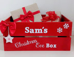 Red Christmas Eve Crate: Personalised Family Keepsake Box