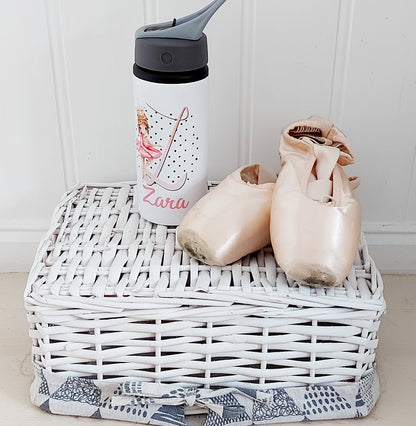 personalised Ballerina Water Bottle: Dance Gift