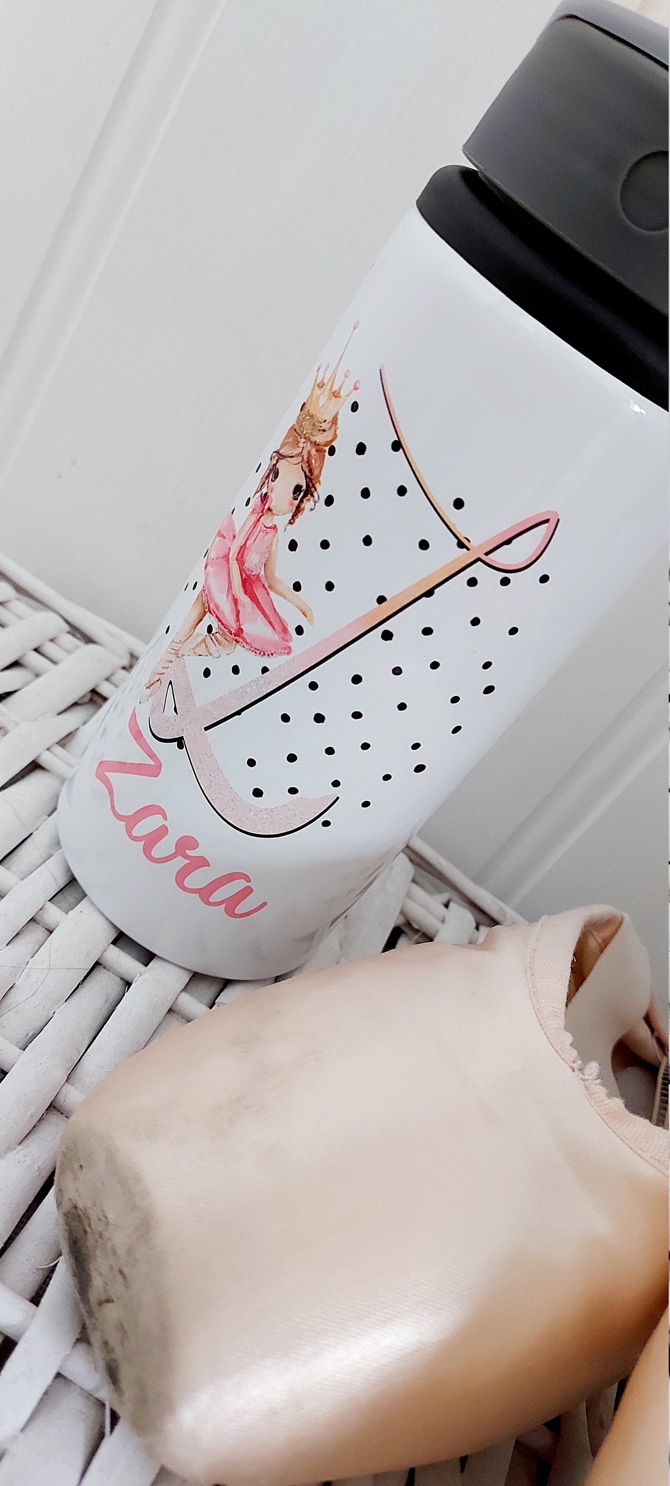 personalised Ballerina Water Bottle: Dance Gift
