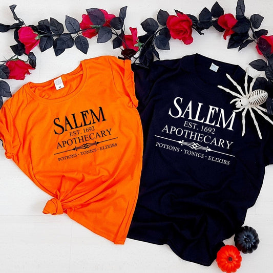 Salem Apothecary Halloween t-shirt, ladies Halloween t-shirt, Salem halloween t-shirt, Salem Apothecary t-shirt