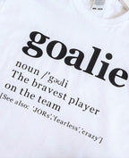 Personalised Goalie Definition T-shirt, Football Goalie Gift, Custom Football Goalkeeper Tee, Sports Fan Gift, gift for goalkeeper