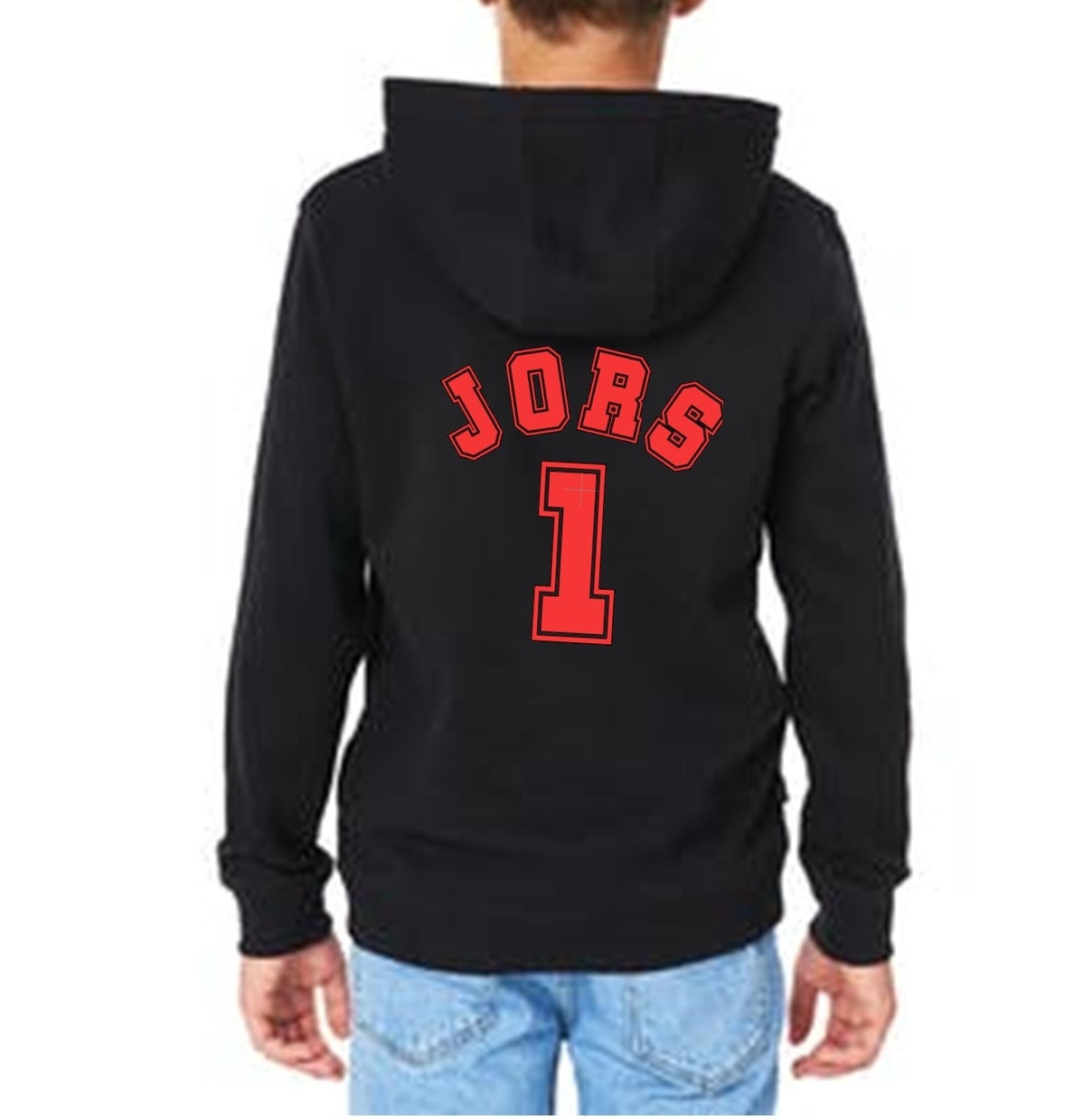 personalised Football Hoodie: Eat Sleep Repeat, Custom Number