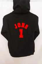 Personalised Football Hoodie: Eat Sleep Repeat, Custom Number