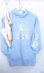 personalised 'Born to Dance' Hoodie: Ballet Dancer Gift