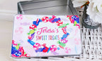 personalised Sweet Tin: Multicolored Candy Design, Gift for Nan
