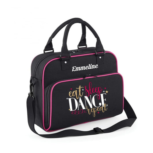 Personalised Eat Sleep Dance Repeat dance bag