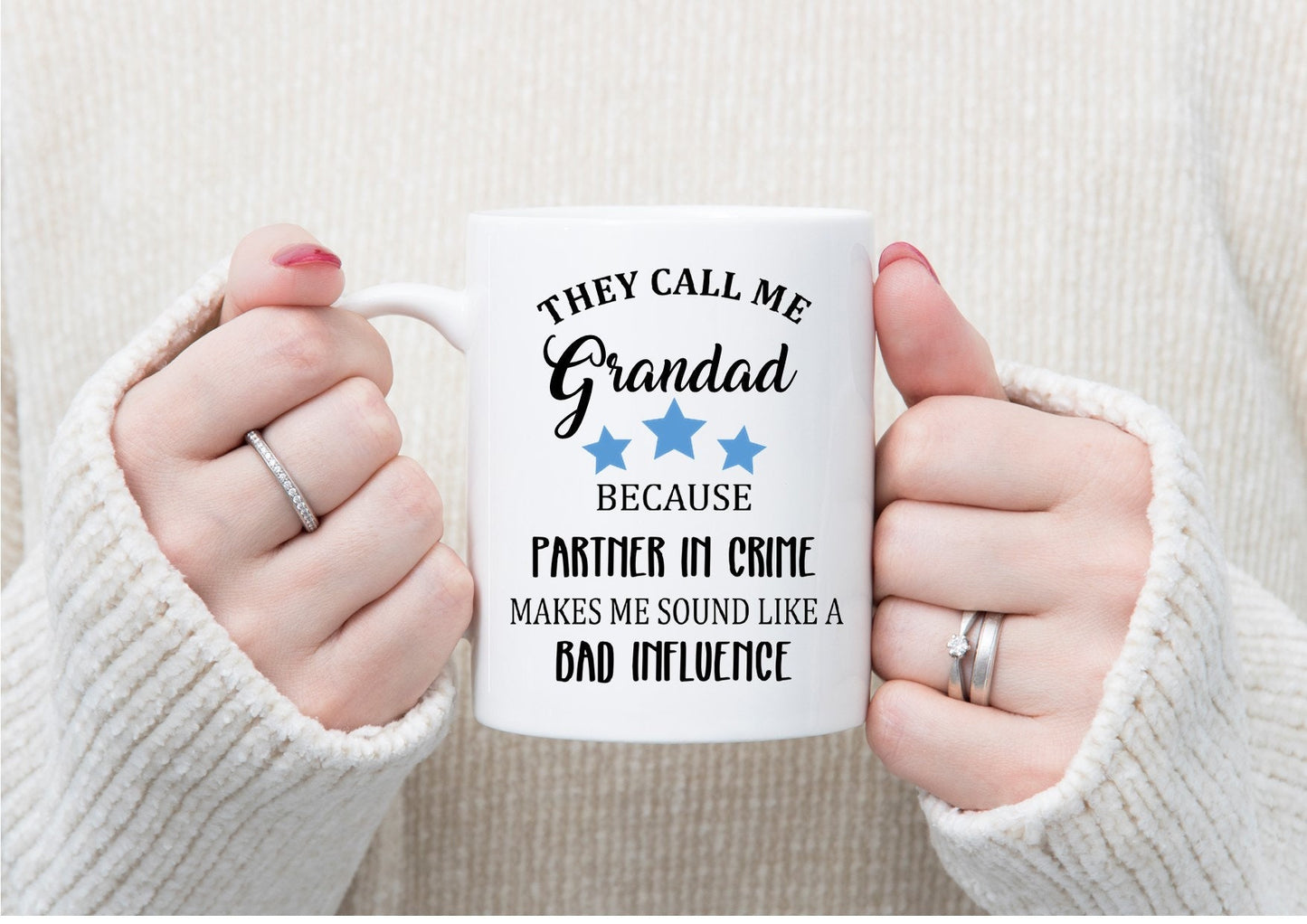 personalised Grandad Mug: Partner in Crime Gift