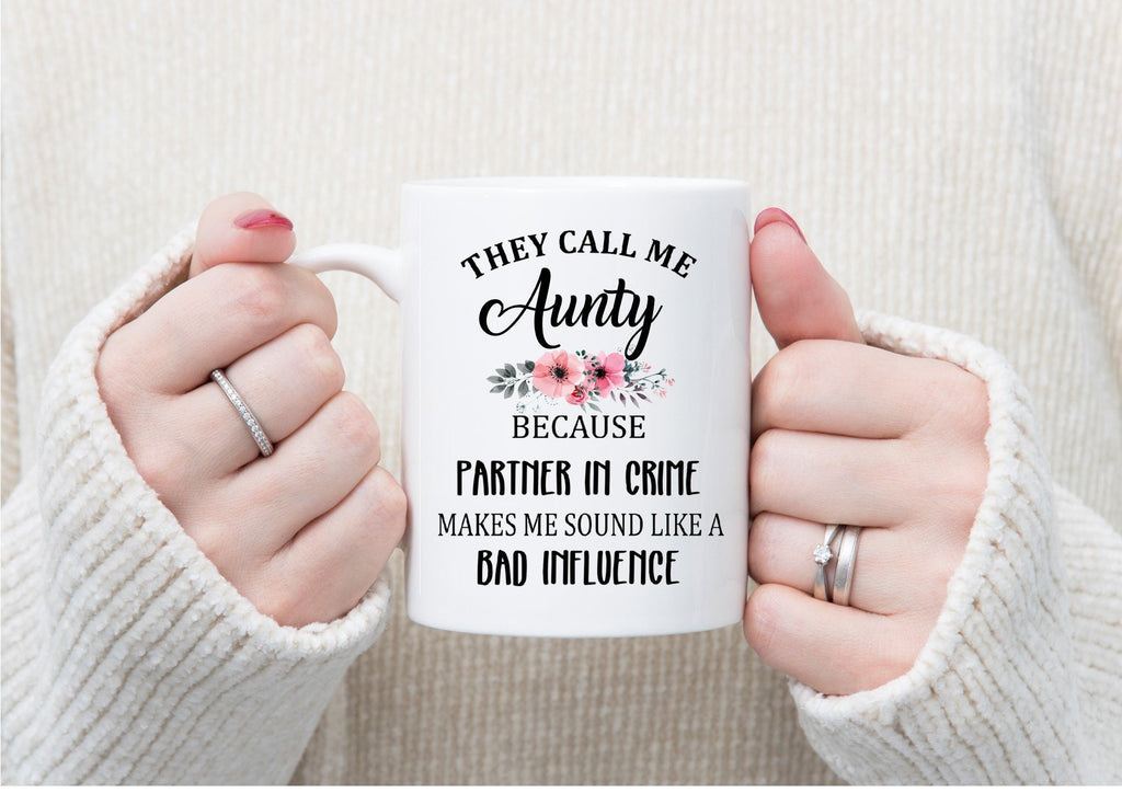 Funny Aunty Mug: Partner in Crime Gift