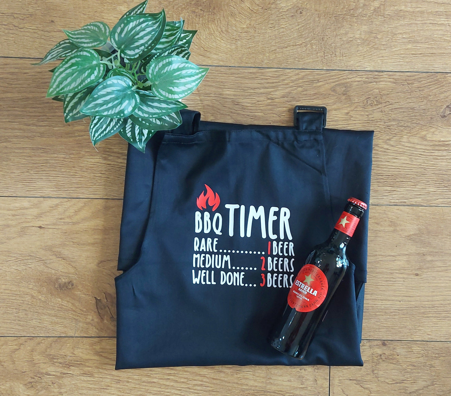 Men's Funny BBQ timer apron