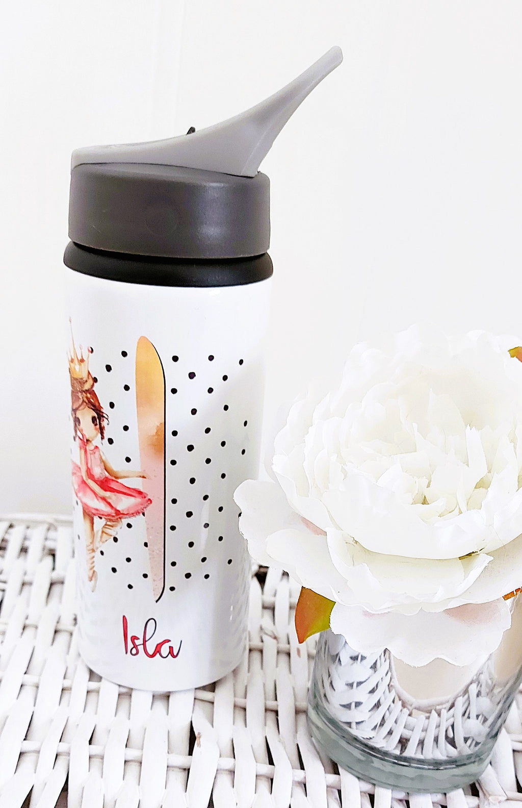 personalised Ballerina Water Bottle: Dance Gift