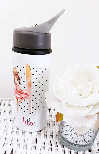 personalised Ballerina Water Bottle: Dance Gift