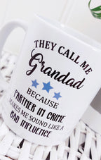 personalised Grandad Mug: Partner in Crime Gift