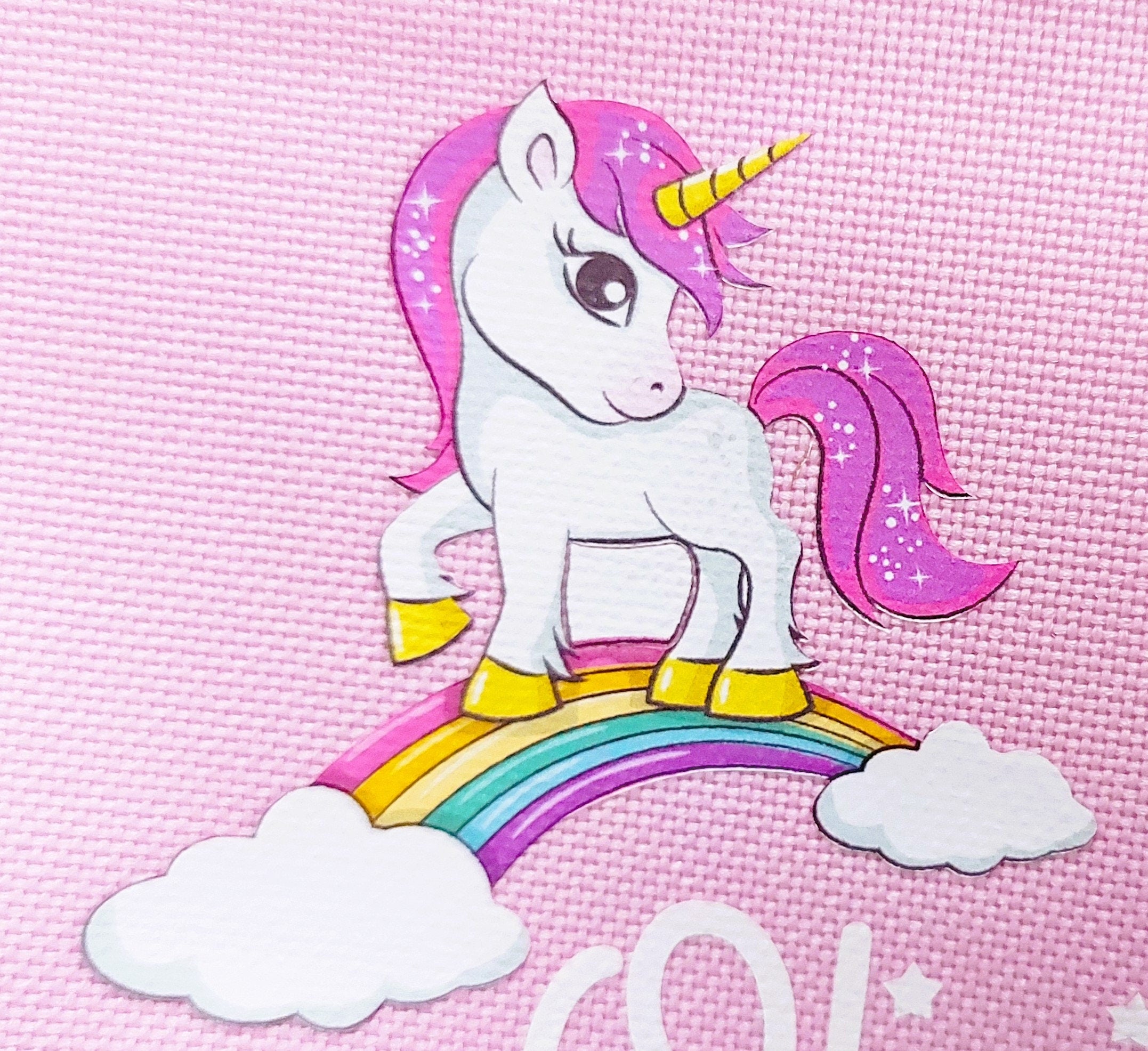 personalised Unicorn Pencil Case: Pink Polyester, Back to School