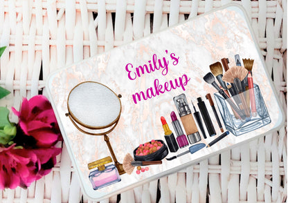 personalised Makeup Storage Tin: Teenage Girl Gift