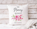 Personalised 'This Mummy Belongs to' custom keepsake cushion, gift for Mum, Mother's Day throw pillow gift