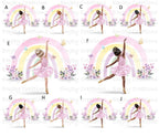 Personalised Ballerina Mug and Coaster Set: Rainbow Ballet Gift