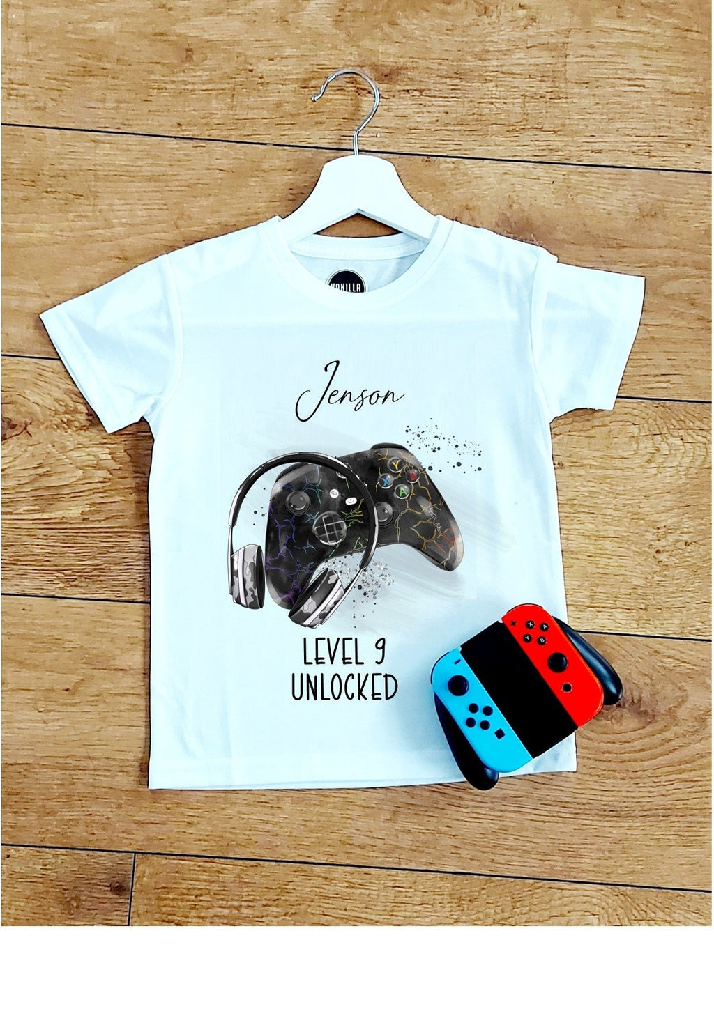 Boy's XBox birthday gamer t-shirt, Level unlocked birthday t-shirt,boys gamer t-shirt