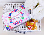 personalised Sweet Tin: Multicolored Candy Design, Gift for Nan