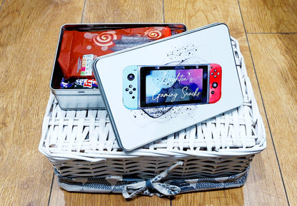 personalised Gamer Sweet Tin: Gaming Console Design