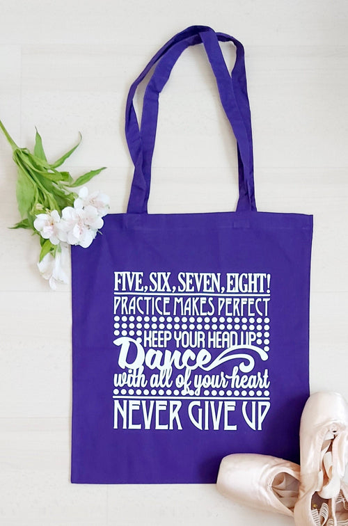 5678 personalised dance tote bag
