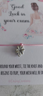 Ballet Dancer Wish Bracelet: Good Luck Exam Gift