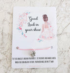 Good Luck in your dance show Ballerina Wish Bracelet, Dance Show Gift, dance show good luck gift