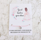 Good Luck in your dance show Ballerina Wish Bracelet, Dance Show Gift, dance show good luck gift