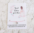 Good Luck in your dance show Ballerina Wish Bracelet, Dance Show Gift, dance show good luck gift