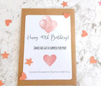 personalised 40th Birthday Surprise Scratch Card: Rose Gold Reveal